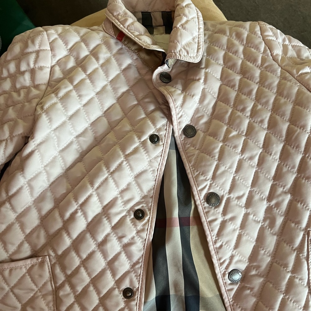 Light pink toddler Burberry jacket
